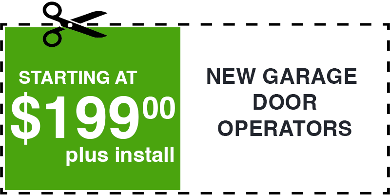 199 new garage door operators