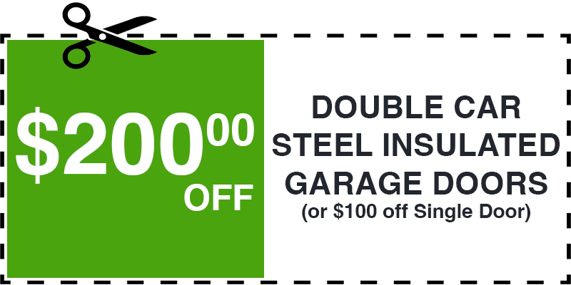 200 off garage door repair